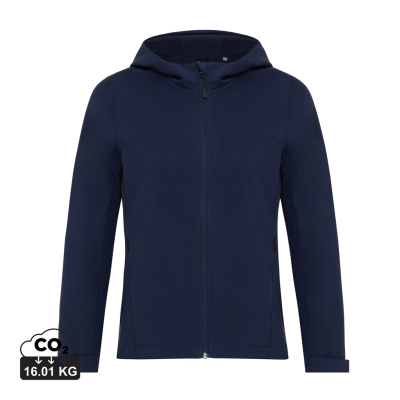 IQONIQ MAKALU LADIES RECYCLED POLYESTER SOFT SHELL JACKET in Navy