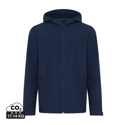 IQONIQ MAKALU MEN RECYCLED POLYESTER SOFT SHELL JACKET in Navy