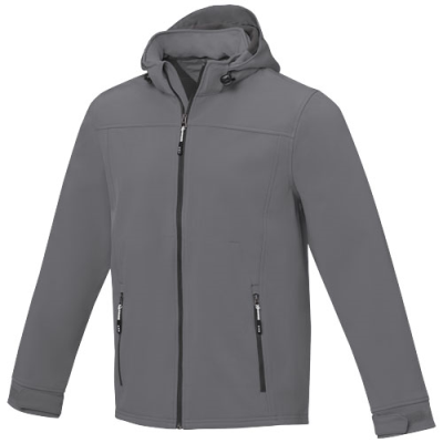 LANGLEY MENS SOFTSHELL JACKET in Steel Grey