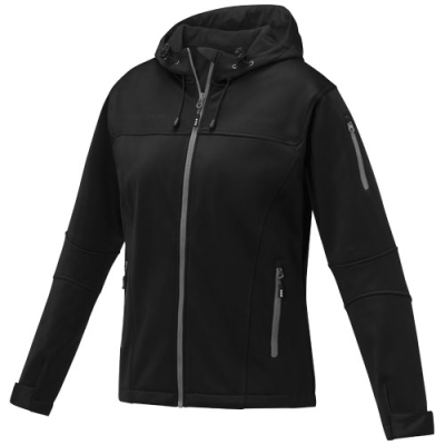 MATCH WOMENS SOFTSHELL JACKET in Solid Black