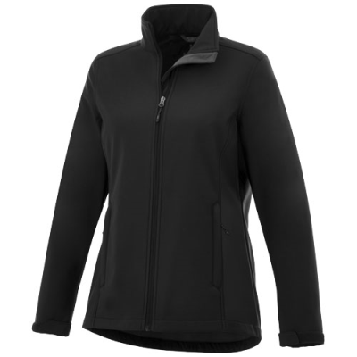 MAXSON WOMENS SOFTSHELL JACKET in Solid Black