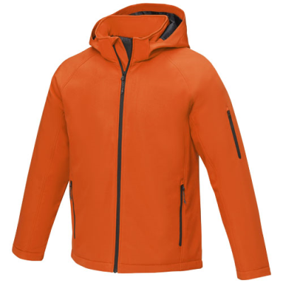 NOTUS MENS PADDED SOFTSHELL JACKET in Orange