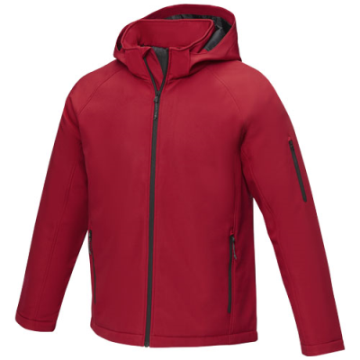 NOTUS MENS PADDED SOFTSHELL JACKET in Red