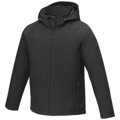 NOTUS MENS PADDED SOFTSHELL JACKET in Solid Black