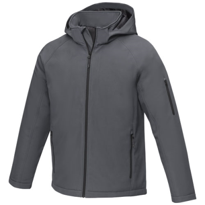 NOTUS MENS PADDED SOFTSHELL JACKET in Storm Grey