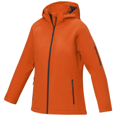 NOTUS WOMENS PADDED SOFTSHELL JACKET in Orange