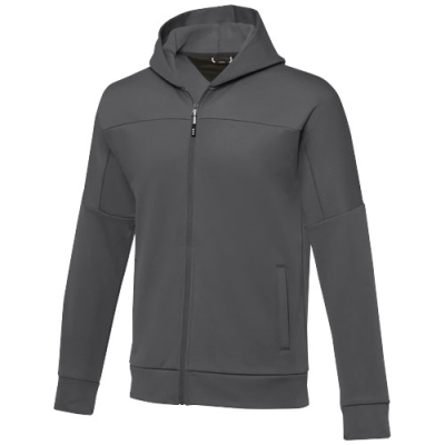 NUBIA MENS PERFORMANCE FULL ZIP KNIT JACKET in Storm Grey