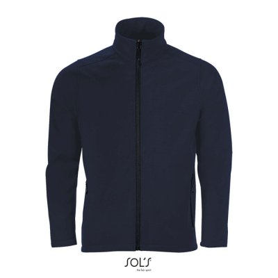 RACE MEN SOFTSHELL ZIP in Blue