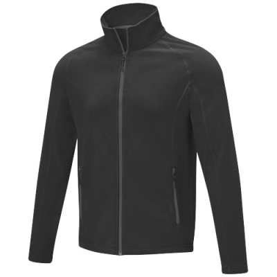 ZELUS MENS FLEECE JACKET in Solid Black