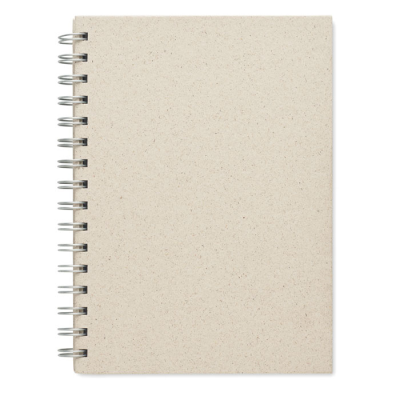 A5 GRASS NOTE BOOK 80 LINED in Brown