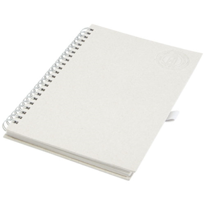 DAIRY DREAM A5 SIZE REFERENCE RECYCLED MILK CARTONS SPIRAL NOTE BOOK in Off White