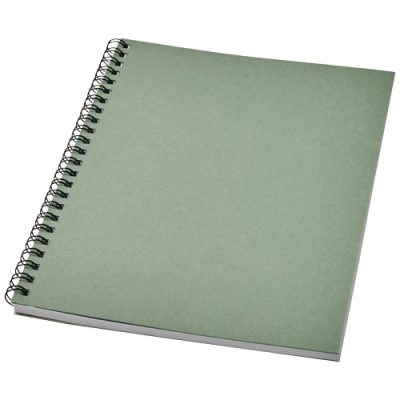 DESK-MATE® A5 COLOUR SPIRAL NOTE BOOK in Heather Green