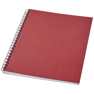 DESK-MATE® A5 COLOUR SPIRAL NOTE BOOK in Red