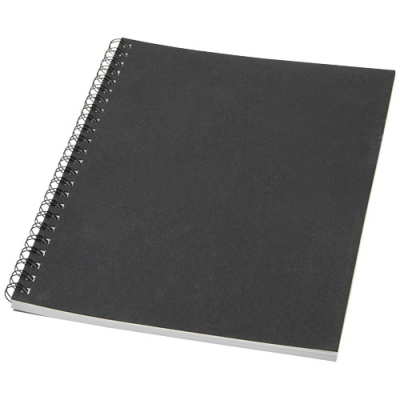 DESK-MATE® A5 COLOUR SPIRAL NOTE BOOK in Solid Black