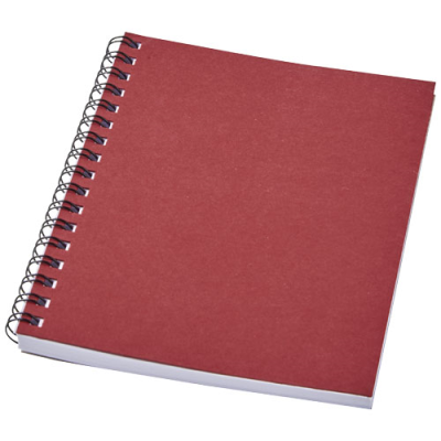 DESK-MATE® A6 COLOUR SPIRAL NOTE BOOK in Red