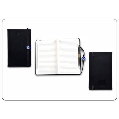 FAUX LEATHER A5 NOTE BOOK with Metal Ball Pen & Evil Eye Token