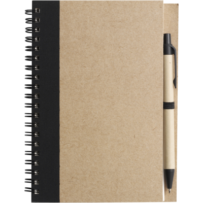 NOTE BOOK with Ball Pen in Black