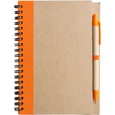 NOTE BOOK with Ball Pen in Orange