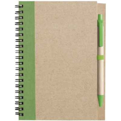 NOTE BOOK with Ball Pen in Pale Green