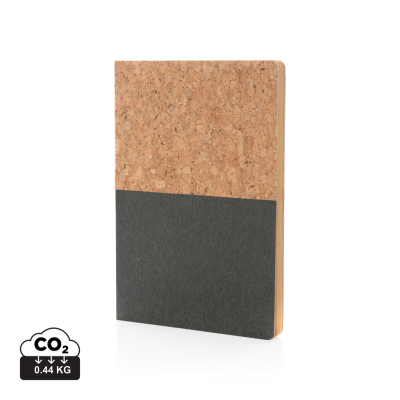 A5 CORK & KRAFT NOTE BOOK in Black