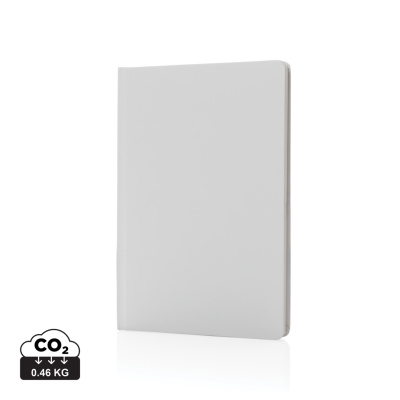 A5 IMPACT STONE PAPER HARDCOVER NOTE BOOK in White