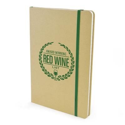 A5 NATURAL NEBRASKA RECYCLED NOTE BOOK in Dark Green