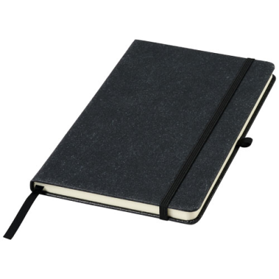 ATLANA LEATHER PIECES NOTE BOOK in Solid Black