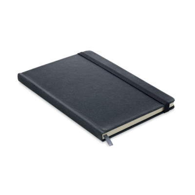 BONDED LEATHER A5 NOTE BOOK in Black