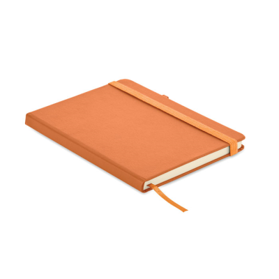 BONDED LEATHER A5 NOTE BOOK in Orange