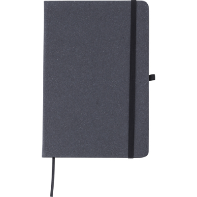 BONDED LEATHER NOTE BOOK (A5) in Black