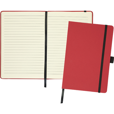 BROADSTAIRS ECO A5 KRAFT PAPER NOTE BOOK in Red