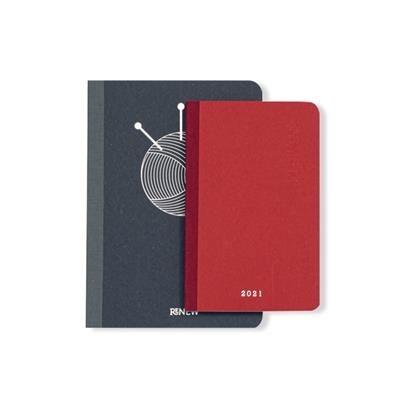 CANVAS ECO-FRIENDLY BOUND FLAT OPENING NOTE BOOK & DIARY