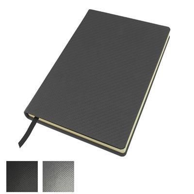 CARBON FIBRE TEXTURE A5 CASEBOUND NOTE BOOK