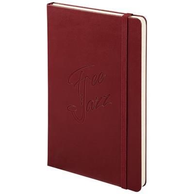 CLASSIC L HARD COVER NOTE BOOK - RULED in Amaranth Red