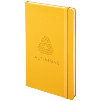 CLASSIC L HARD COVER NOTE BOOK - RULED in Orange-yellow