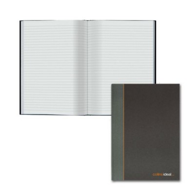 COLLINS IDEAL A4 FEINT RULED CASE BOUND NOTE BOOK in Black
