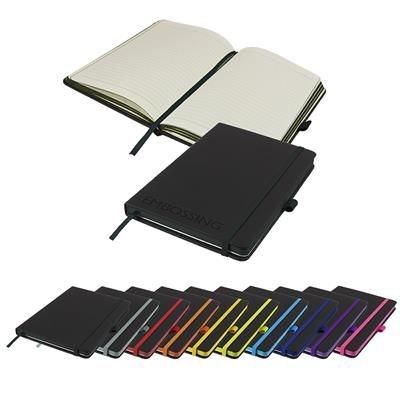 DEBOSSED DENIRO EDGE A5 LINED SOFT TOUCH NOTE BOOK