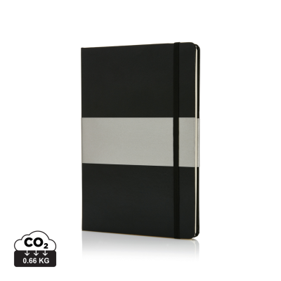 DELUXE HARDCOVER A5 NOTE BOOK in Black