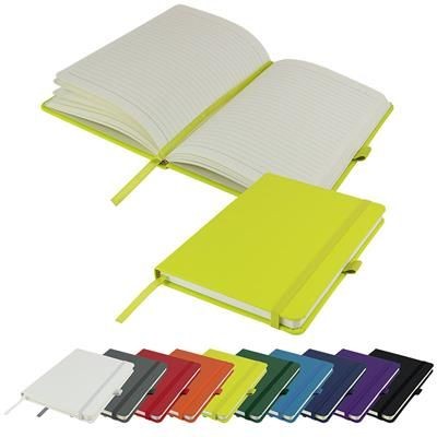 DIMES A5 LINED SOFT TOUCH PU NOTE BOOK 196 PAGES in Lime