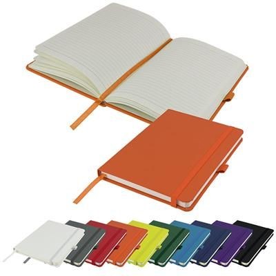 DIMES A5 LINED SOFT TOUCH PU NOTE BOOK 196 PAGES in Orange