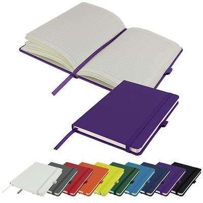 DIMES A5 LINED SOFT TOUCH PU NOTE BOOK 196 PAGES in Purple