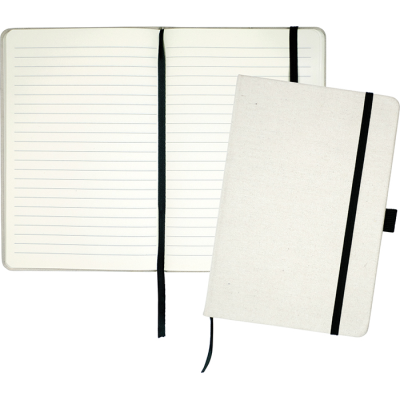 DOWNSWOOD A5 ECO RECYCLED COTTON NOTE BOOK in Natural