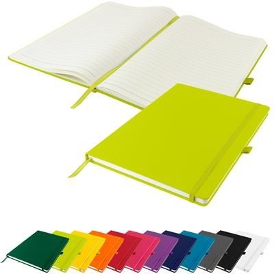 DUNN A4 PU SOFT FEEL LINED NOTE BOOK 196 PAGES in Lime