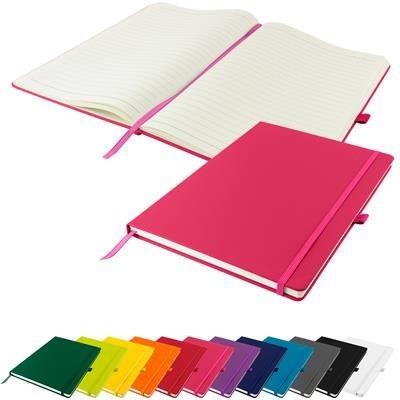 DUNN A4 PU SOFT FEEL LINED NOTE BOOK 196 PAGES in Pink