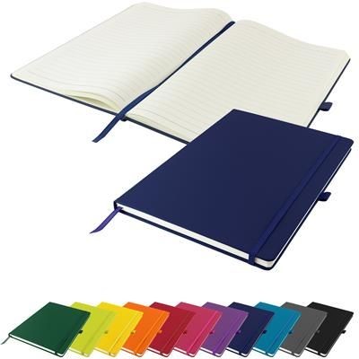 DUNN A4 PU SOFT FEEL LINED NOTE BOOK in Blue