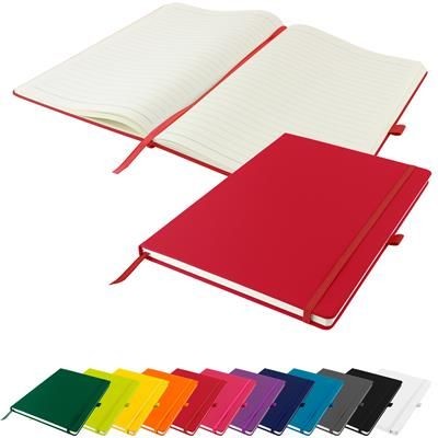 DUNN A4 PU SOFT FEEL LINED NOTE BOOK in Red