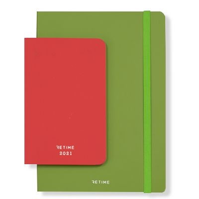 ECO-FRIENDLY ITALIAN BONDED LEATHER BOUND NOTE BOOK - DIARY