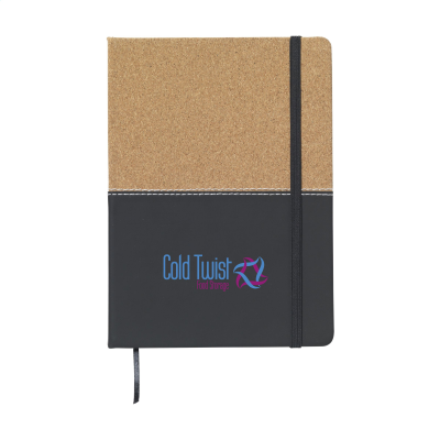 JOURNAL CORK PAPER NOTE BOOK in Black