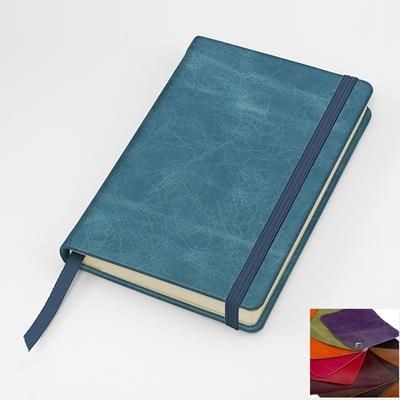 KENSINGTON DISTRESSED NAPPA LEATHER POCKET CASEBOUND NOTE BOOK