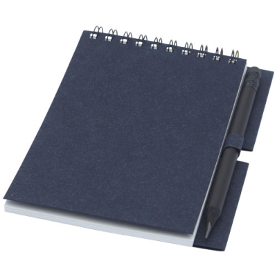 LUCIANO ECO WIRE NOTE BOOK with Pencil - Small in Dark Blue